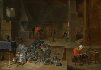 De wapenwinkel door David Teniers the Younger