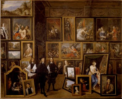 De kunstcollectie van aartshertog Leopold Wilhelm in Brussel door David Teniers the Younger