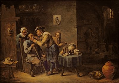 De tandarts door David the Younger Teniers