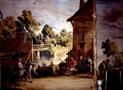 Het Spel van Bowls door David Teniers the Younger