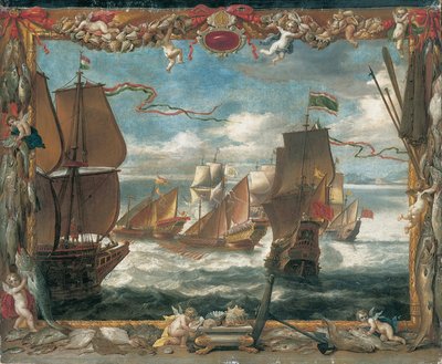 De Ontmoeting met de Turkse Vloot door David Teniers the Younger