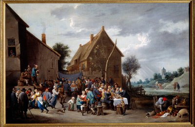 Het dorpshuwelijk door David Teniers the Younger