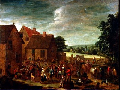 Dorpsfeesten door David Teniers the Younger