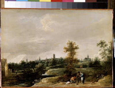 Uitzicht nabij Brussel door David Teniers the Younger