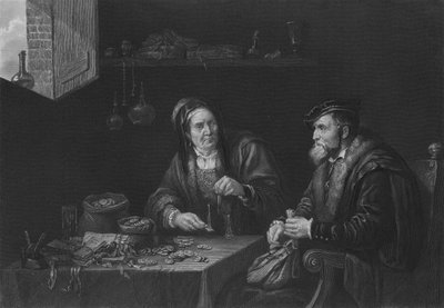 De Vrekken door David the Younger after Teniers