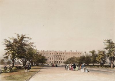 Oostfront en Grote Fonteinentuin door David the younger Cox