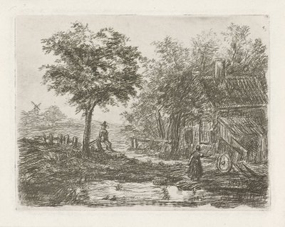 Boerderij aan het water door David van der Kellen
