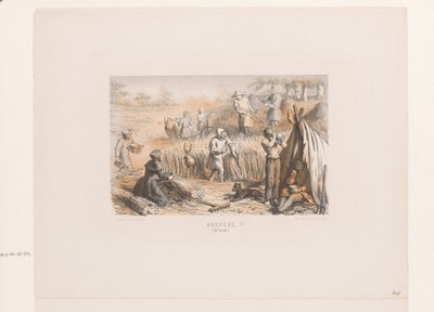 Oogsten op het land, 13e eeuw door David van der Kellen