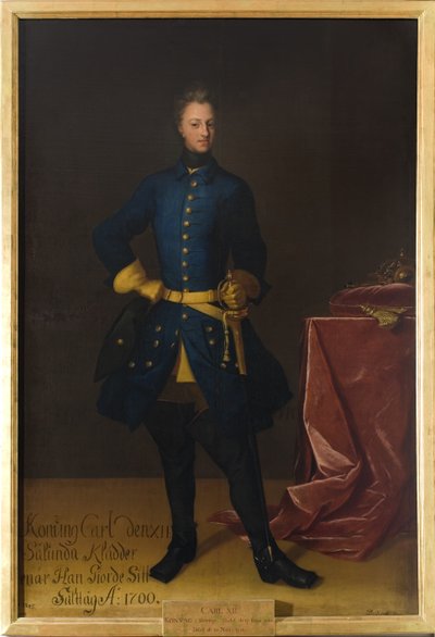 Portret van koning Karel XII van Zweden (1682-1718) door David von Krafft