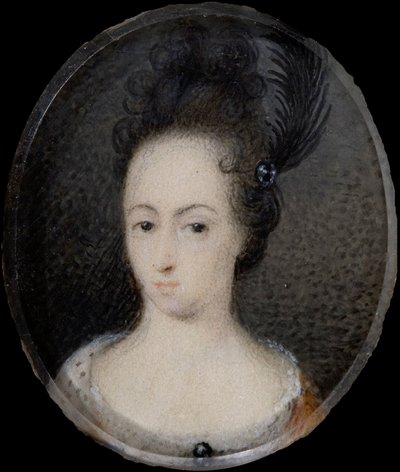 Miniatuur van Hedvig Sofia, Prinses van Zweden, c.1700 door David von Krafft