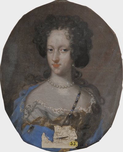 Portret van Prinses Sophie Amalie van Holstein-Gottorp door David von Krafft