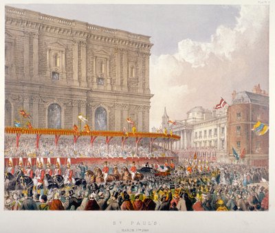 Koninklijke Processie langs de Oostkant van St Paul