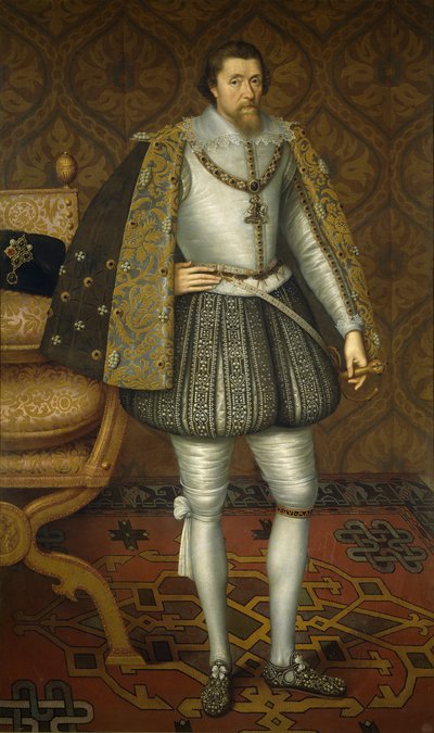 Portret van Koning James I van Engeland 1566-1625 door De Critz