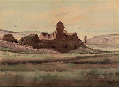 Pueblo Bonito Ruïne, Chaco Canyon, New Mexico, 1888 door De Lancey Gill