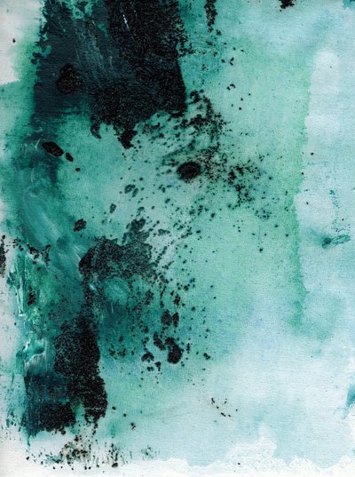Mystieke blauwgroene stromingen door Deb Chaney