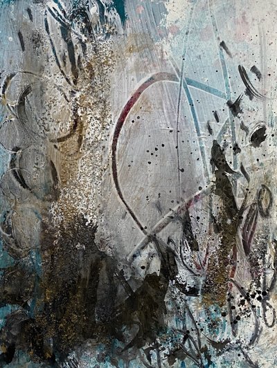 Stedelijk abstract met textuur door Deb Chaney