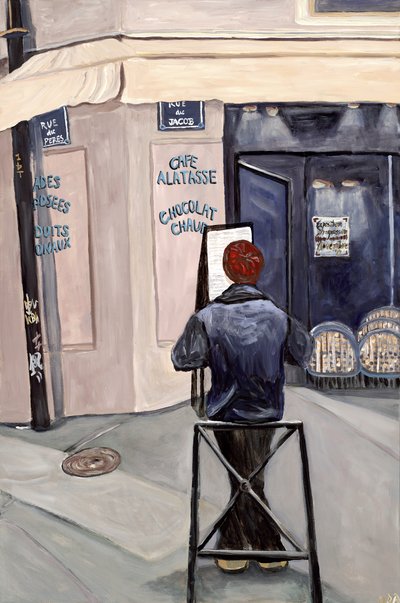 Contemplatie, 2017 (acryl op doek) door Deborah Eve Alastra