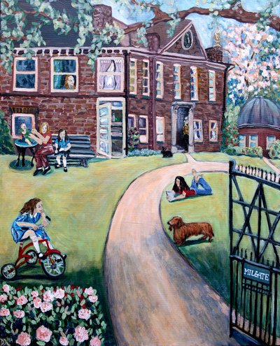 Milgate Park, 2020 (acryl op doek) door Deborah Eve Alastra