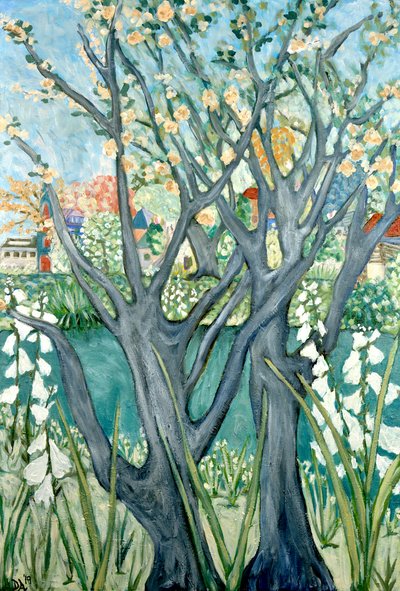 Lentebomen, 2012 (acryl op doek) door Deborah Eve Alastra