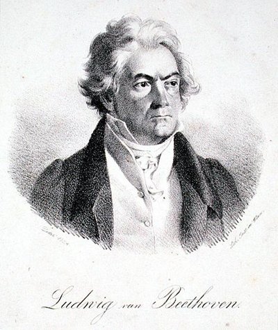 Ludwig van Beethoven (1770-1827) 1824 door Deker Deker