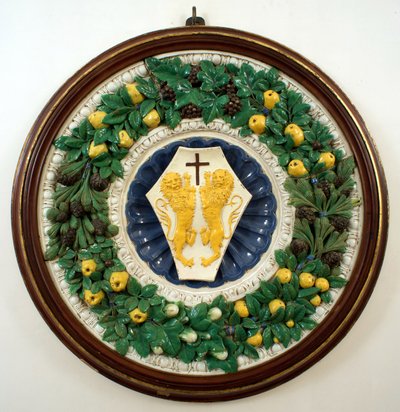 Wapen van de familie Lotteringhi della Stufa door Della Robbia (workshop of)
