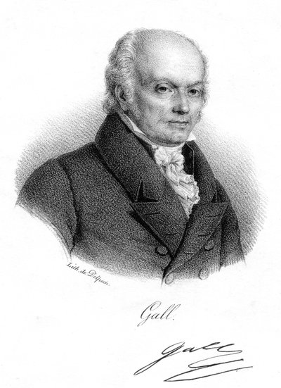 Franz Joseph Gall, Duitse arts en grondlegger van de frenologie, ca. 1820 door Delpech