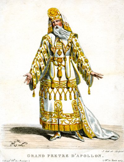 Hogepriester van Apollo, ca. 1820-1830 door Delpech