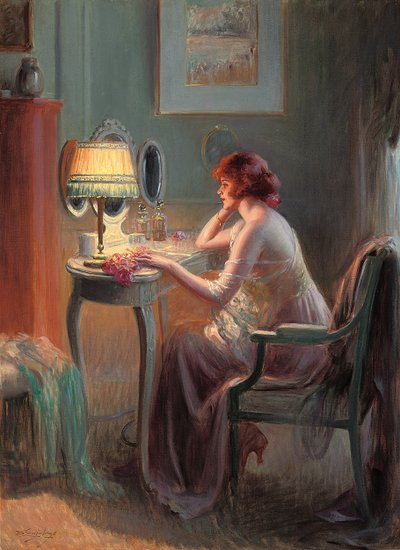 Reflecties bij lamplicht door Delphin Enjolras