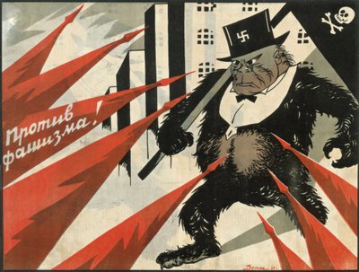 Weg met het fascisme!, 1929 door Deni