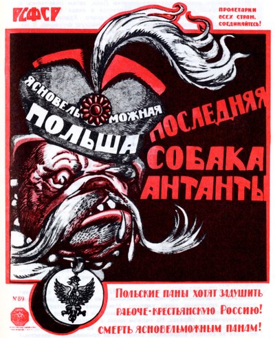 Polen - de laatste hond van de Entente Poster, 1920 door Deni