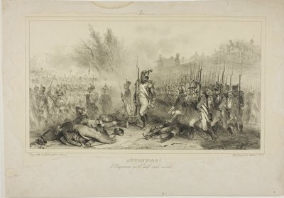 Attentie! De keizer heeft een oogje op je door Denis Auguste Marie Raffet