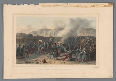 Beschieting van de Citadel, 1832 door Denis Auguste Marie Raffet
