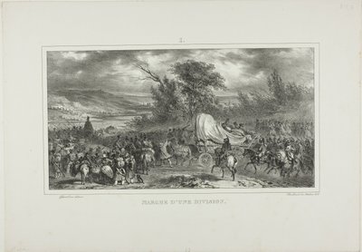 Divisie maart door Denis Auguste Marie Raffet