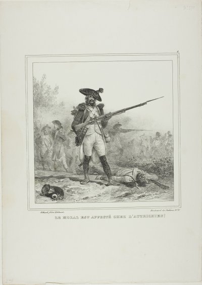 Het moreel wordt beïnvloed door de Oostenrijkers! door Denis Auguste Marie Raffet