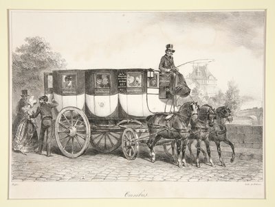 Omnibus door Denis Auguste Marie Raffet