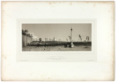Opening van de Eerste Parallel, uit Souvenirs d’Italie: Expeditie van Rome door Denis Auguste Marie Raffet