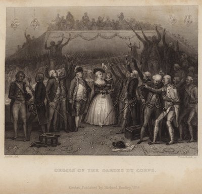 Orgiën van de Gardes du Corps door Denis Auguste Marie Raffet