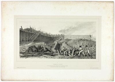 Ronde Weg, uit Souvenirs d’Italie: Expédition de Rome door Denis Auguste Marie Raffet