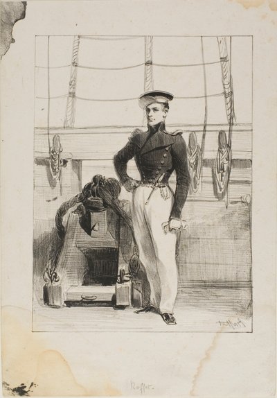 Koninklijke Marine, Lijnbemanning, Scheepsvaandrig door Denis Auguste Marie Raffet