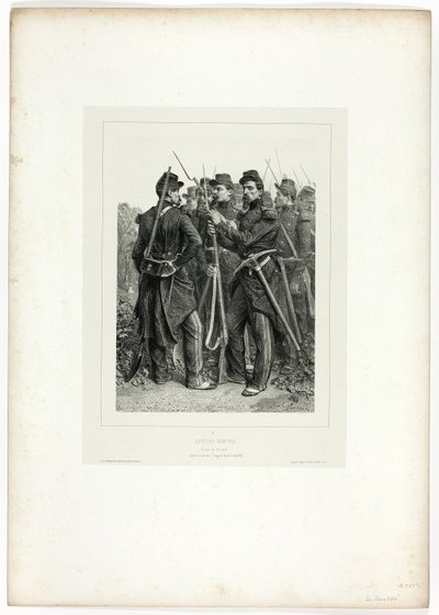 Sappeurs, uit Souvenirs d’Italie: Expédition de Rome door Denis Auguste Marie Raffet