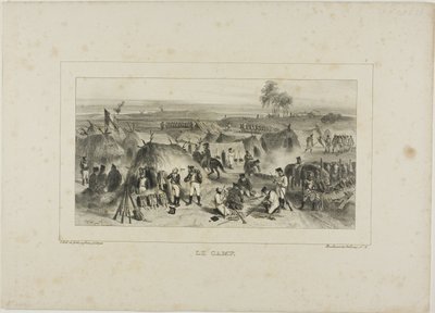 Het kamp door Denis Auguste Marie Raffet