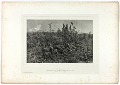 Loopgraafwacht, uit Souvenirs d’Italie: Expeditie naar Rome door Denis Auguste Marie Raffet