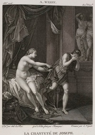 Denis-Sébastien Leroy, Chataigner en Niquet - De kuisheid van Jozef, naar Adriaen van der Werff - 1802-1815 door Denis Sebastien Leroy