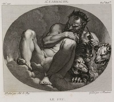 Denis-Sébastien Leroy et Boutrois - Vuur, naar Annibale Carrache - 1802-1815 door Denis Sebastien Leroy