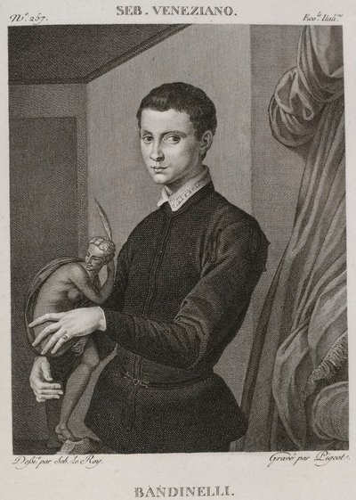 Denis-Sébastien Leroy et Pigeot - Bandinelli, vroeger toegeschreven aan Sebastiano del Piombo, nu aan Bronzino - 1802-1815 door Denis Sebastien Leroy