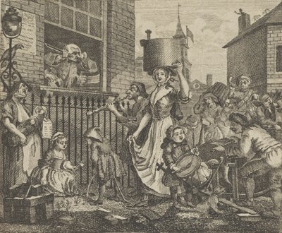 De woedende muzikant, ca. 1800 door Dent