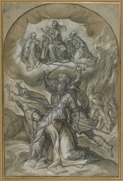 De dood van de heilige Petrus Martelaar door Denys Calvaert