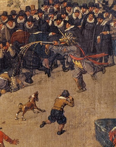 De Triomf van Aartshertogin Isabella in de Ommerganck van Brussel op 31 mei 1615 (detail) door Denys van Alsloot