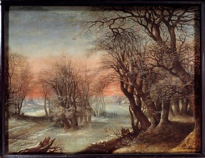 Winterlandschap Schilderij door Deny Van Alsloot (1570-1628) door Denys van Alsloot