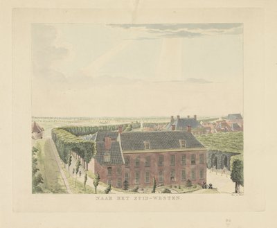 Gezicht op de stadswal ten zuidwesten van Nijmegen door Derk Anthony van de Wart